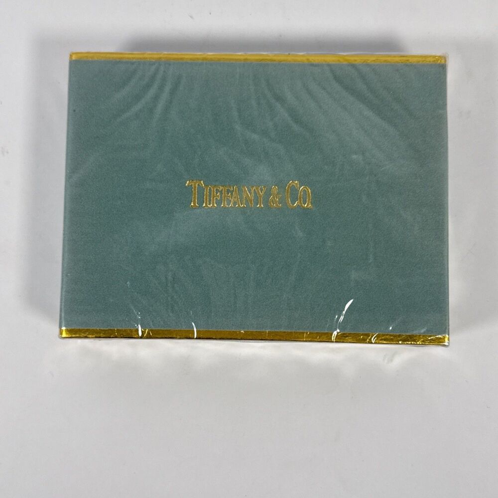 Tiffany & Co Playing Cards.  Set of 2 Red & Blue. Vintage NEW SEALED!